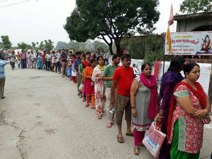 rush in haridwar temple on sawan first monday