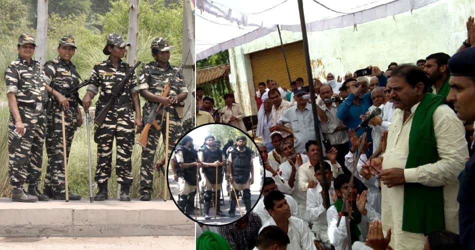 SYL Issue, what happened on the Punjab-Haryana border throughout the day?