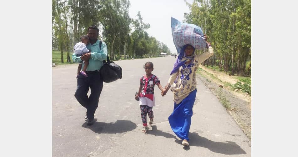 SYL Issue, what happened on the Punjab-Haryana border throughout the day?