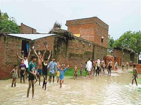 Raining water, roaming on the roof, roaming in homes