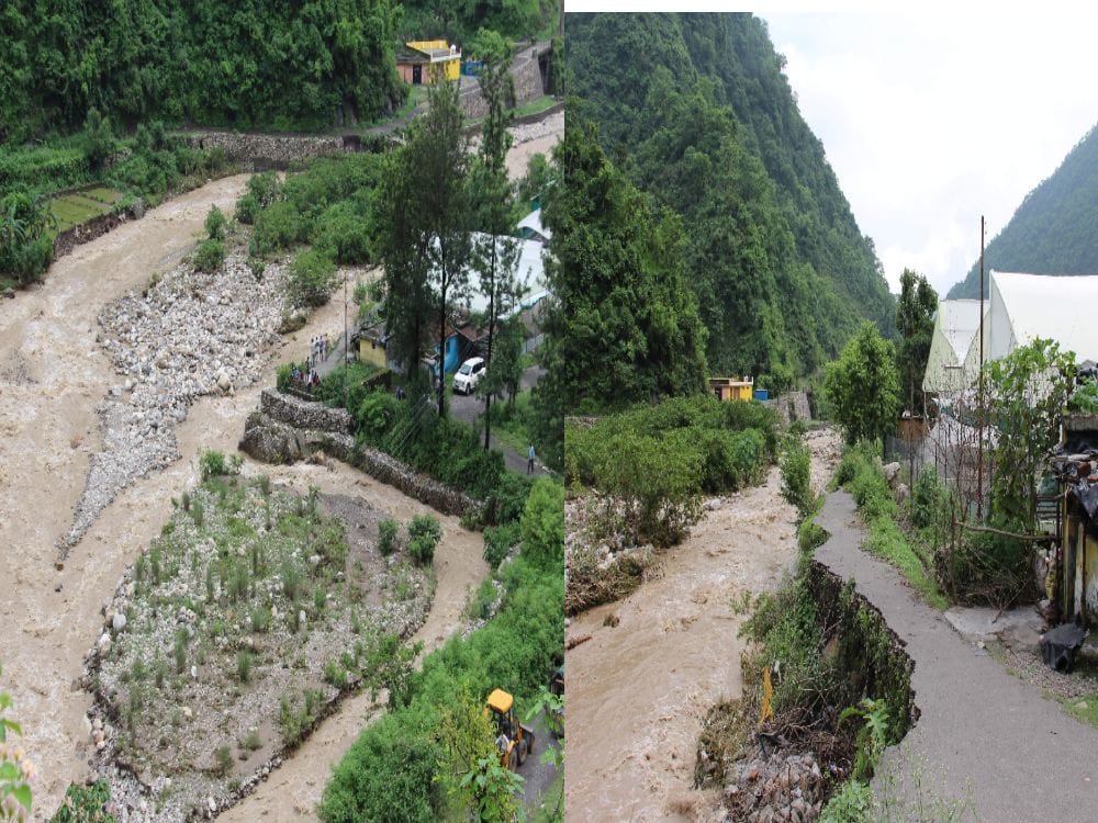 photos of disaster in bandal ghati uttarakhand