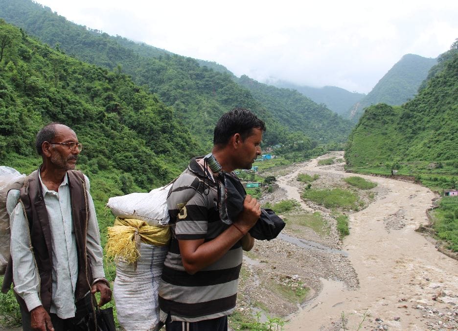 photos of disaster in bandal ghati uttarakhand
