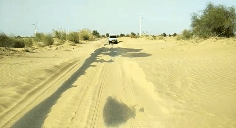 dust storm affects the life in jaisalmer 
