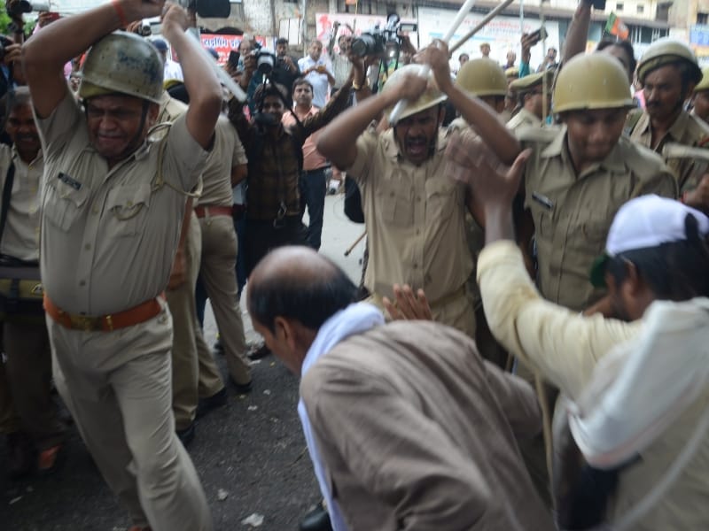 rld protest during up budget session