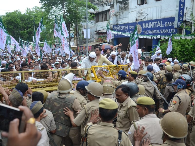 rld protest during up budget session