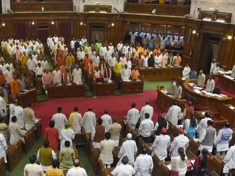 Budget session in Uttar Pradesh Vidhanmandal.