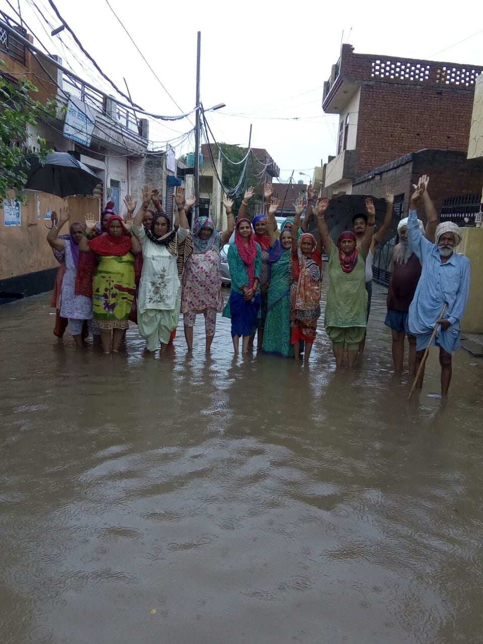first rain in monsoon, zirakpur news