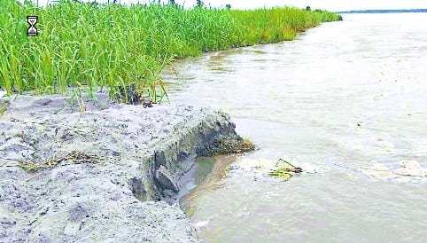 Sharada river speeded up in trans-sharda area