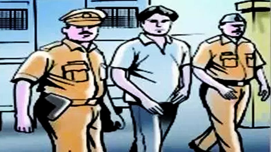 police caught youth on eating fish