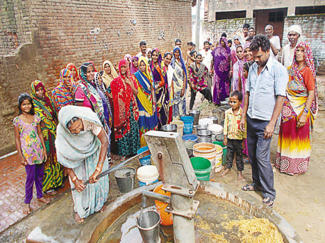 resort to the only handpump