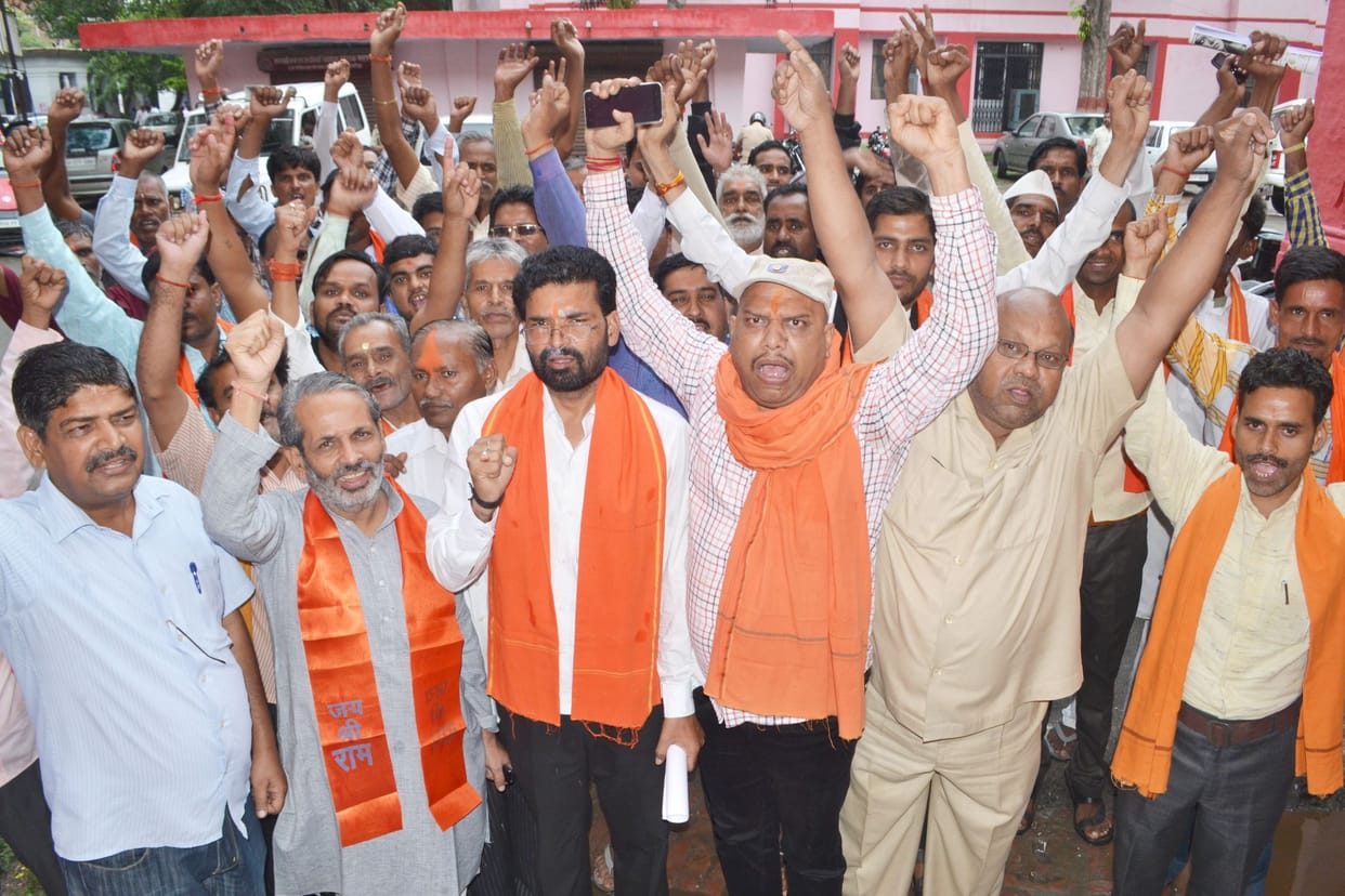 Hindu organizations in protest against attack on Amarnath pilgrims