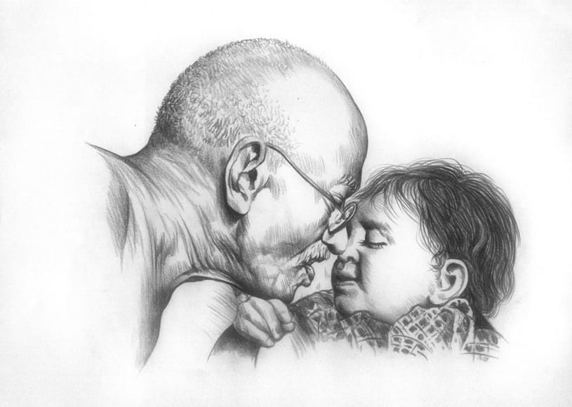 mahatma gandhi sketch draw has been auctioned in 29 lacks in london