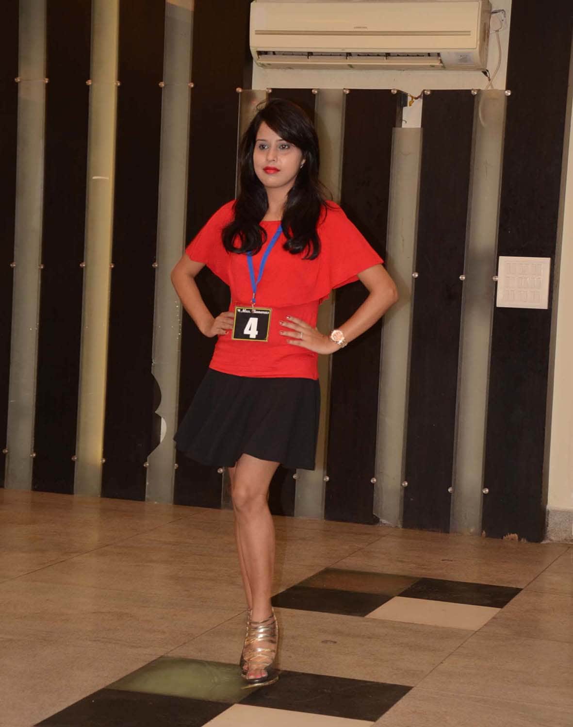 see the photos of miss varanasi contest ramp walk