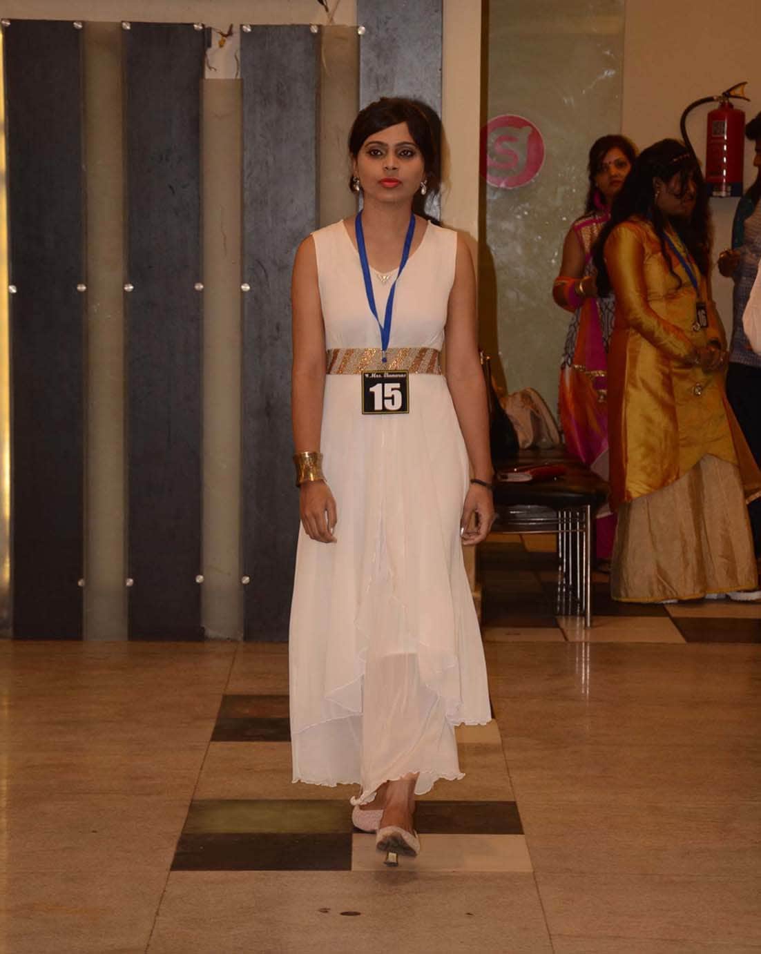 see the photos of miss varanasi contest ramp walk