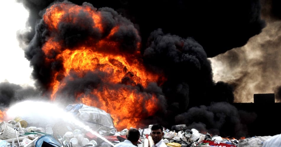 Fire in Panchkula sector 20 scrap market, city news