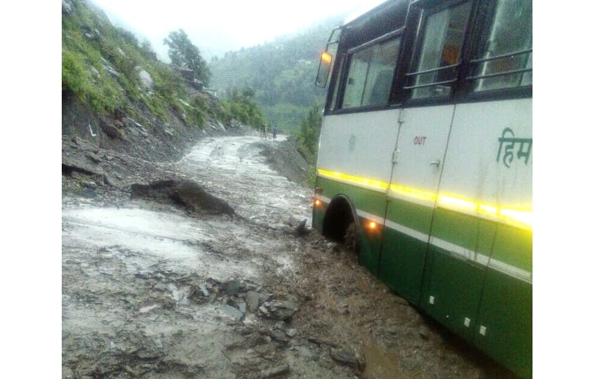 Heavy Rainfall in himachal Caused Heavy loss.