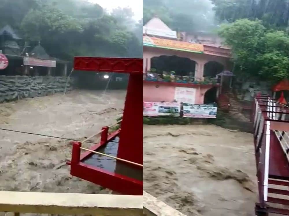 tamsa river water level overflow in tapkeshwar temple