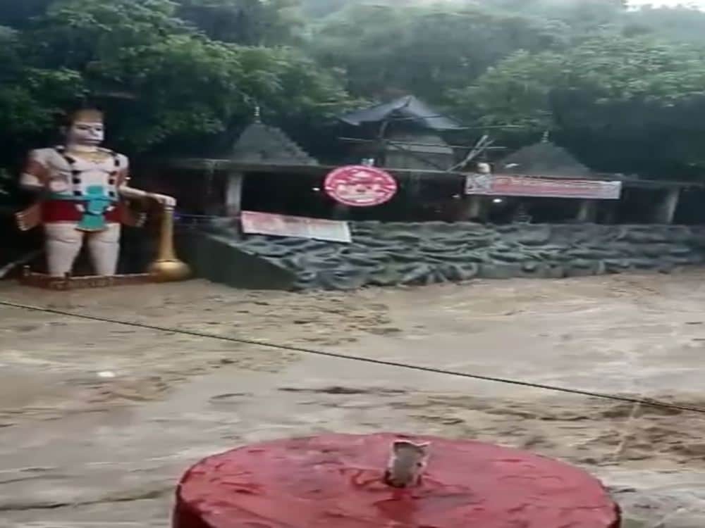 tamsa river water level overflow in tapkeshwar temple