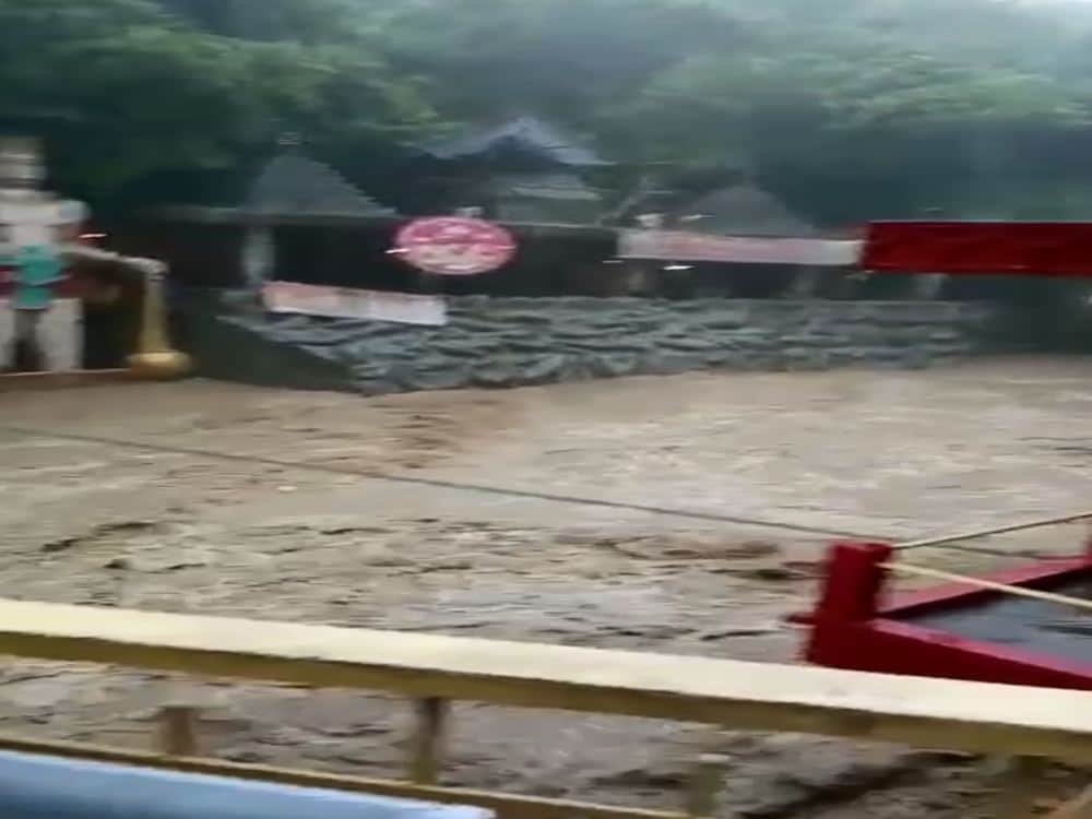 tamsa river water level overflow in tapkeshwar temple