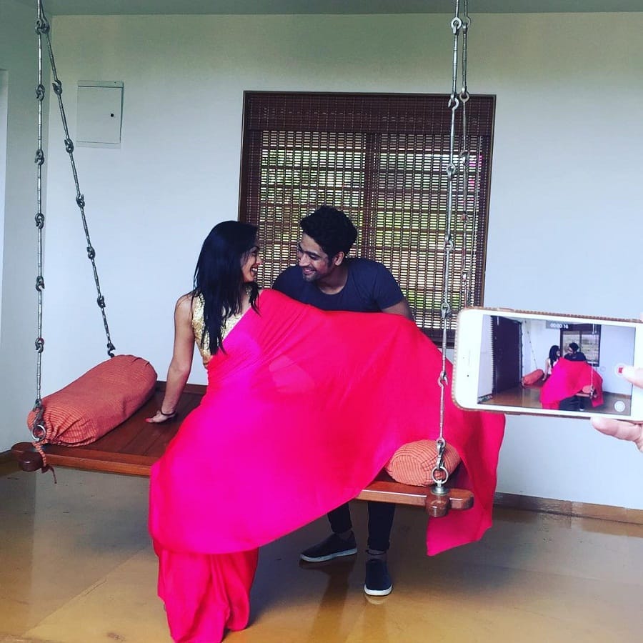 nach baliye couple saman johar and abigail pande enjoying holidays in goa 