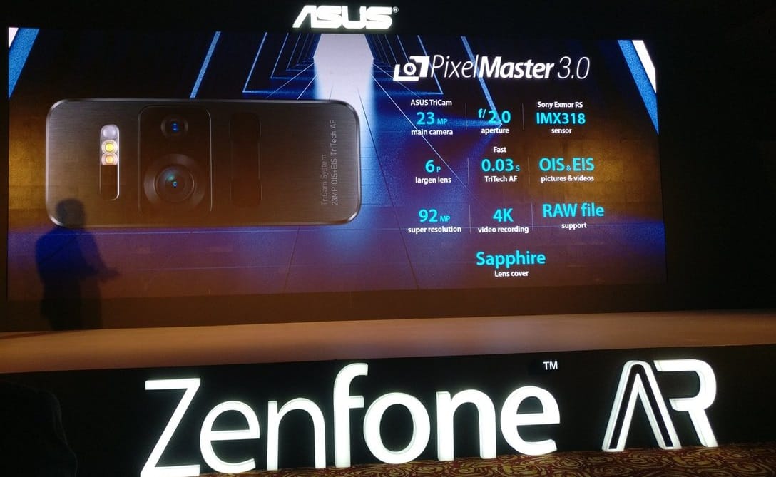 Asus ZenFone AR launched in India with 8GB Ram and 1258GB storage