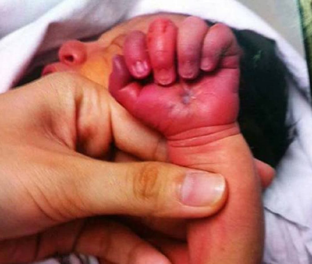 Mother accused of cannibalism caught eating her newborn baby