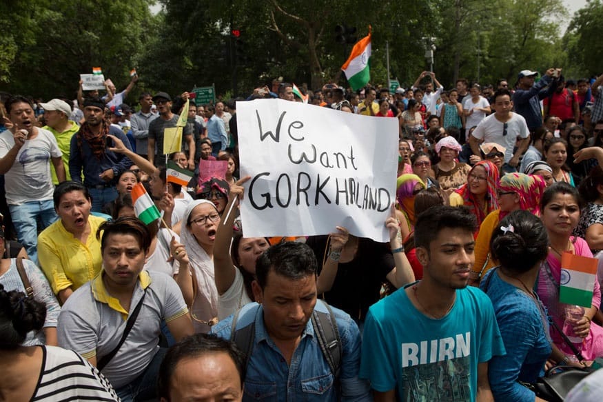 Violence and arson on large scale in the Darjeeling 