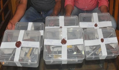 illegal arm making factory busted out, many weapons seized