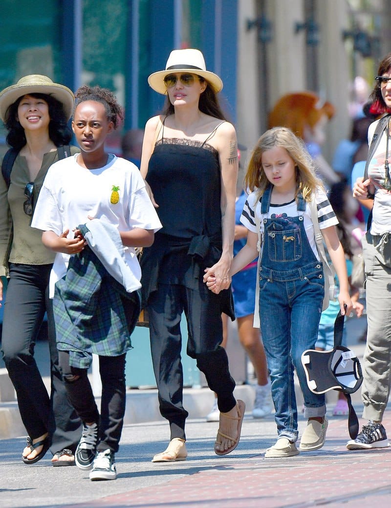 Angelina Jolie spotted with mystery man in Disneyland 