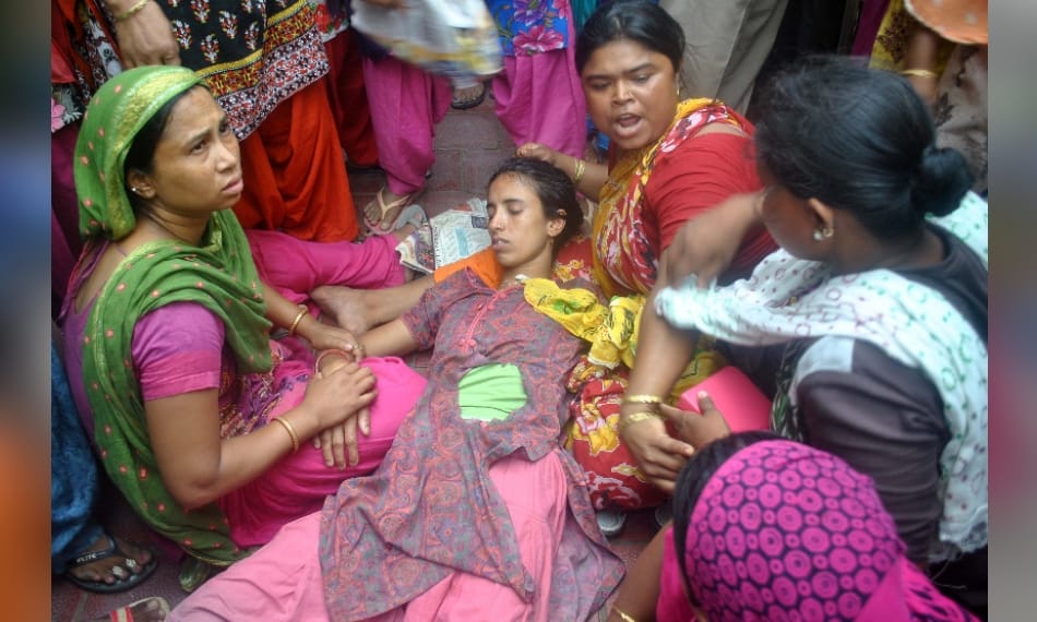 domestic help beaten: maid whose disappearance created all furor in society stayed there by her will