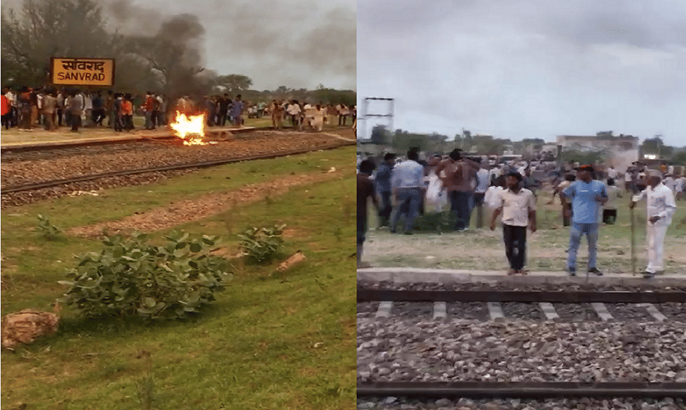 train route effected due to last day protest in nagaur