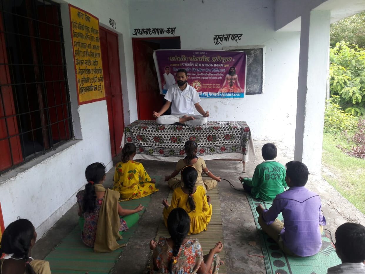 Student learn yogic kriyas