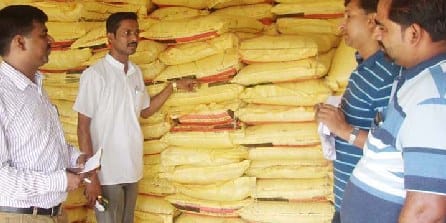 For fertilizer samples, stirred