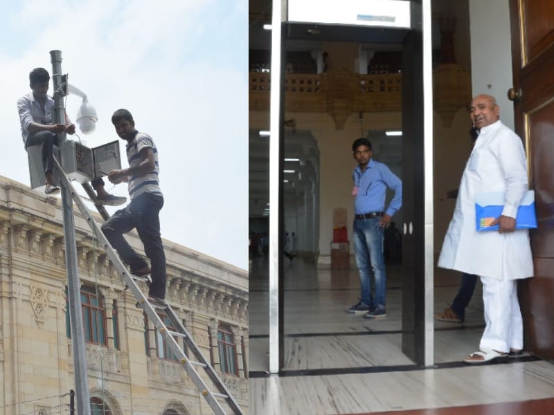 security of vidhan bhawan after explosive found in assembly.
