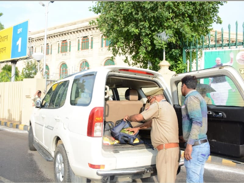 security of vidhan bhawan after explosive found in assembly.