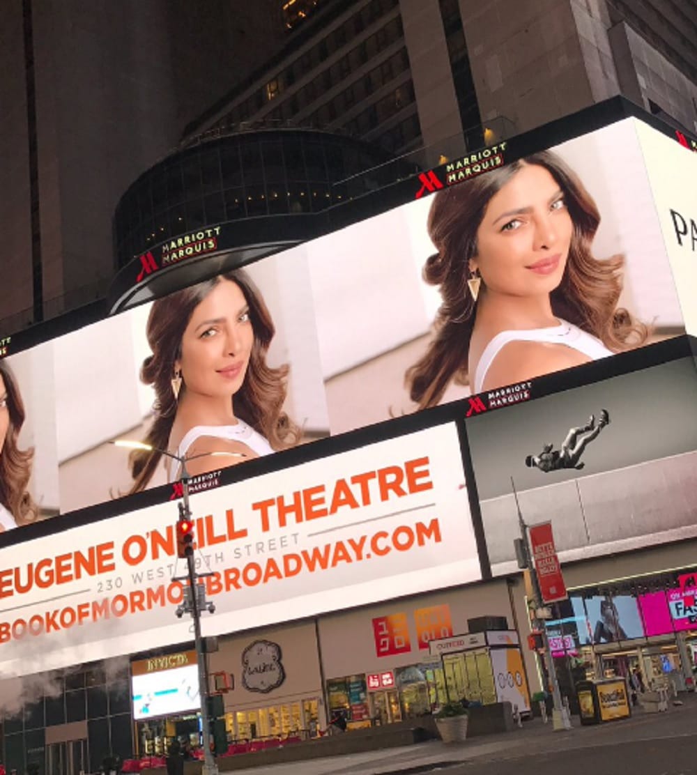  Priyanka Chopra has huge hoardings in Times Square