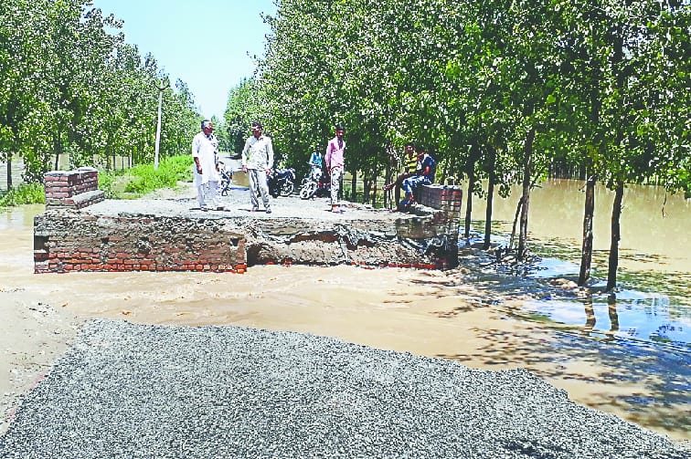 Yamuna came into the boom, farm, village submerged