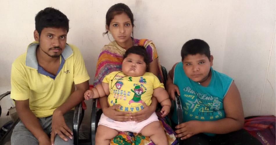 india's heaviest girl child chahat treatment in PGI