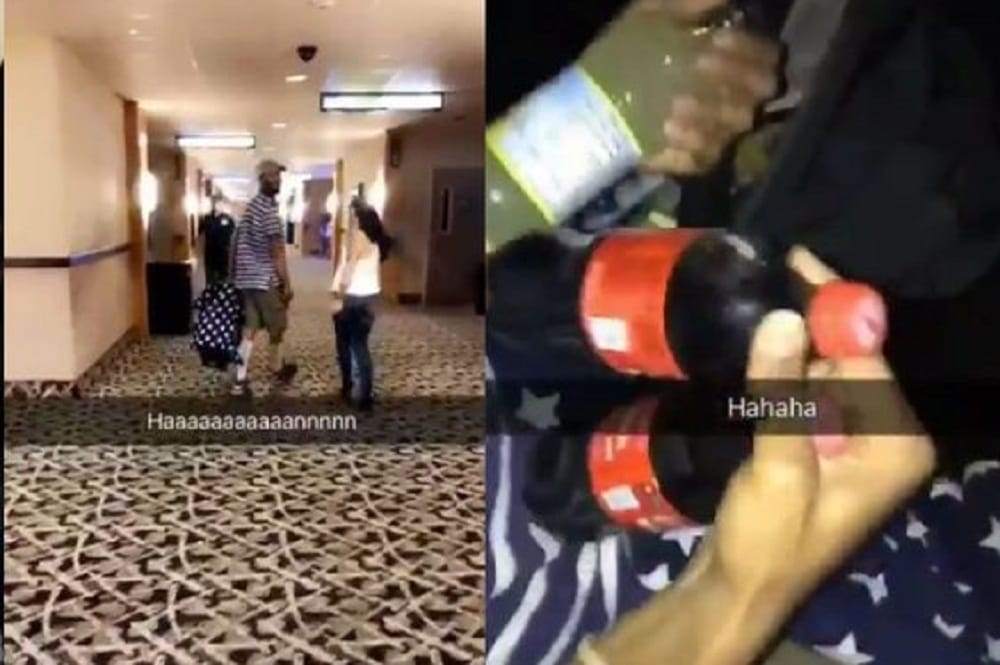 Watch how couple smuggles chips and cold drinks in a   cinema hall using this trick