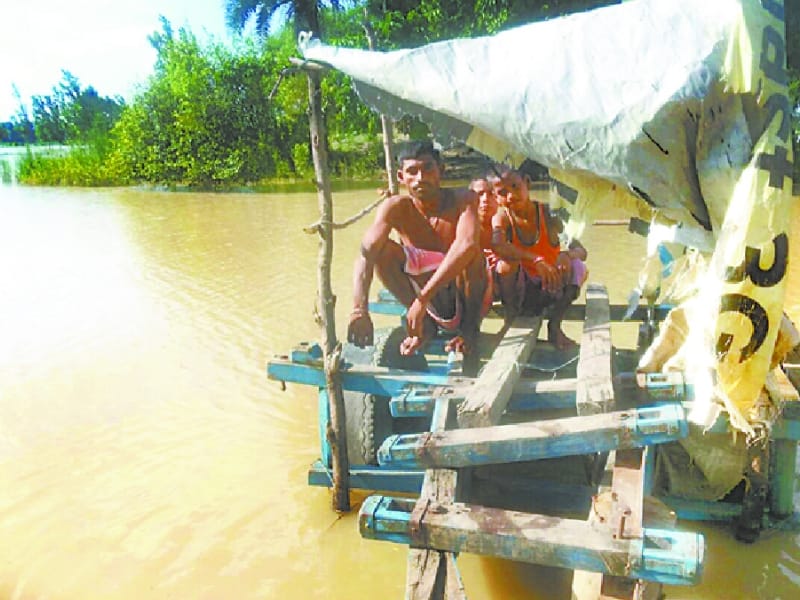 flood in districts of awadh in Uttar Pradesh.