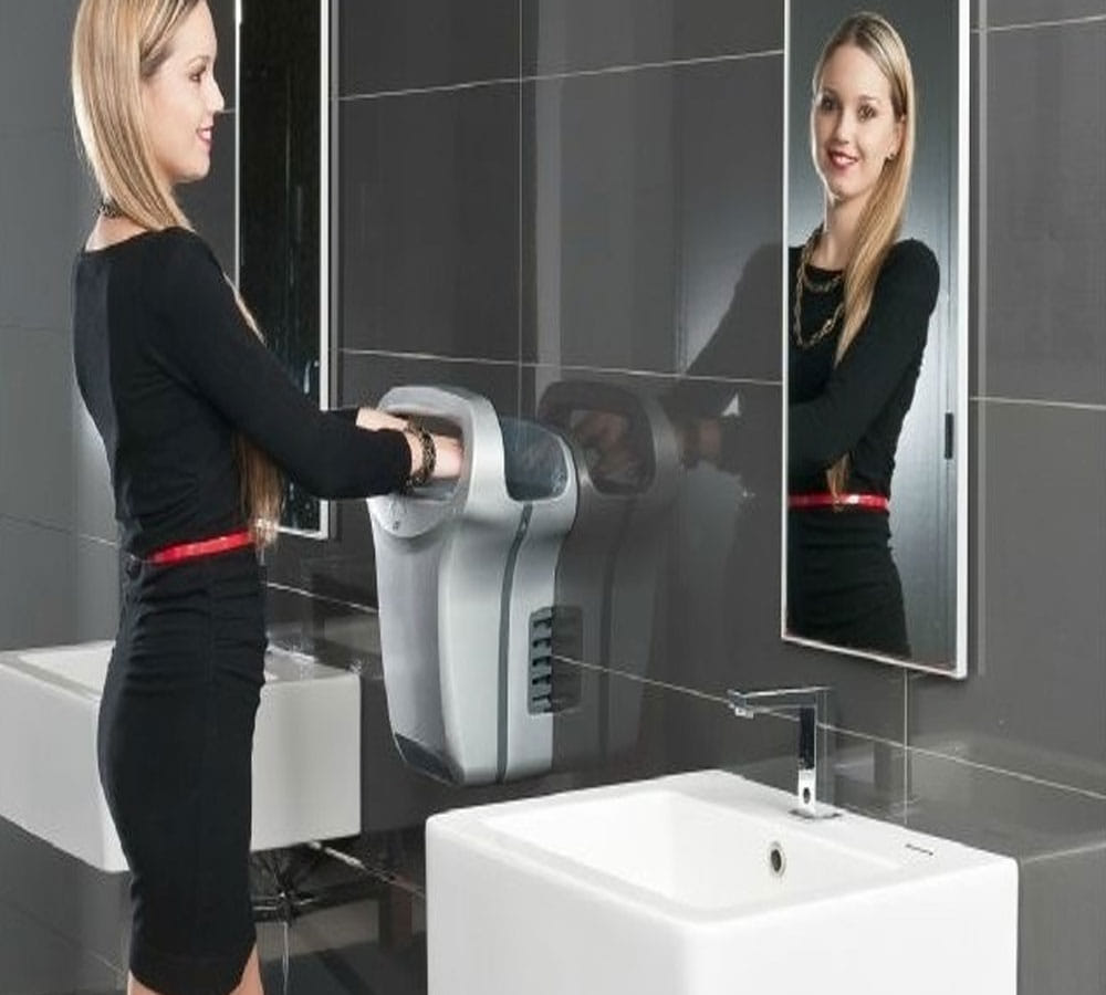 Drying your hands from the dryer can cause you sickness