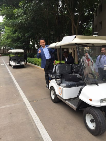 infosys launches its own driverless cart, ceo vishal sikka unveils new plans
