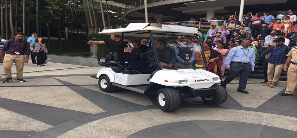 infosys launches its own driverless cart, ceo vishal sikka unveils new plans