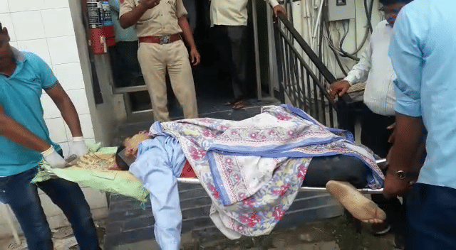 a man commited sucide plunge from the seventh floor of the building