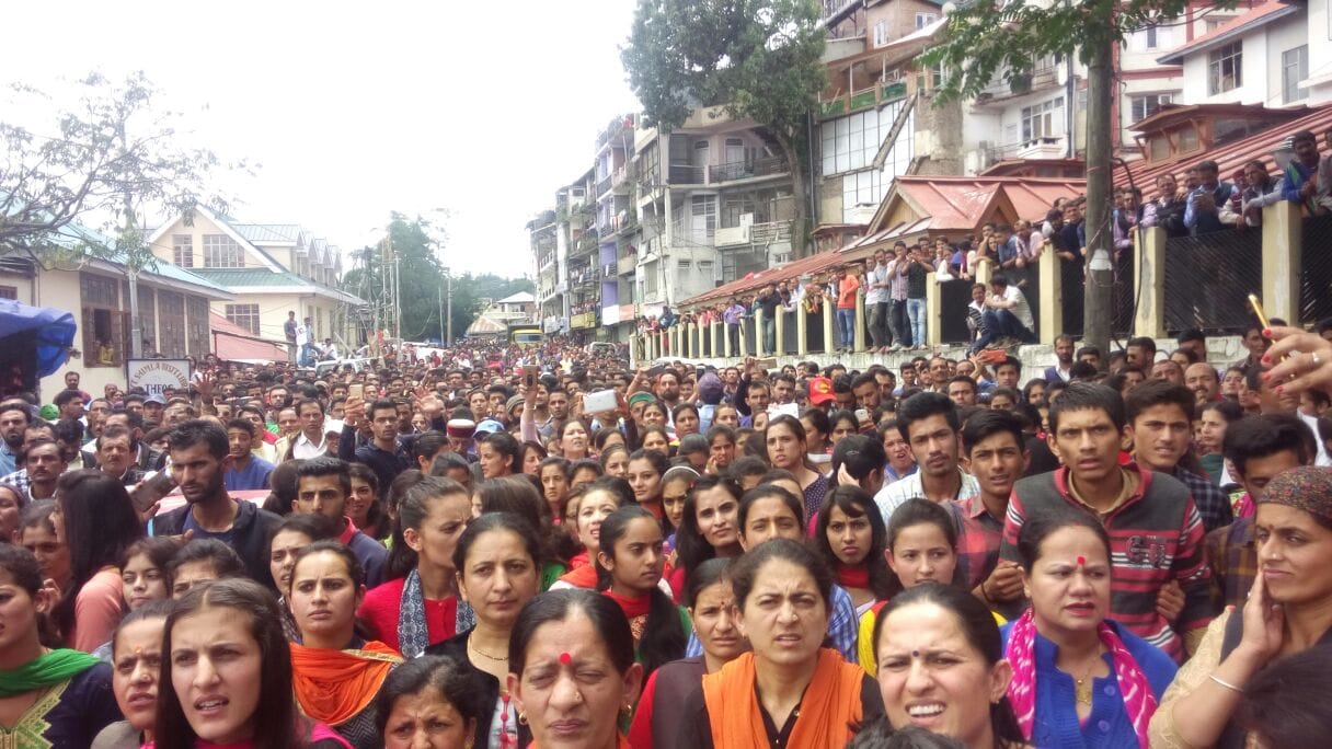 Chakka Jam and People protest on Kotkhai rape and Murder case.