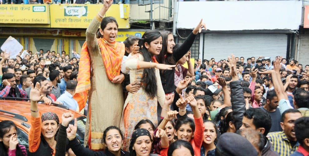 Kotkhai gangrape and murder case Rape Accused Beaten Up With Shoes by woman