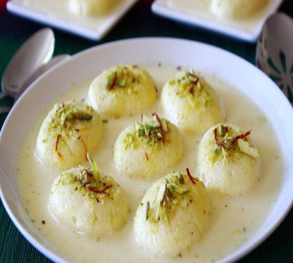 easy recipe of rasmalai with milk powder in hindi