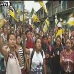 Joint protest by GNLF and GJM's women wing over in West Bengal