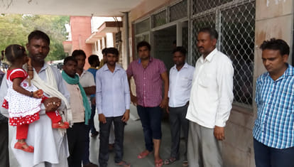 road accident in alwar, one died