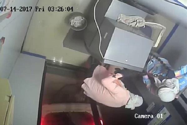 Thieves tried to steal ATMs in bahadurgarh.